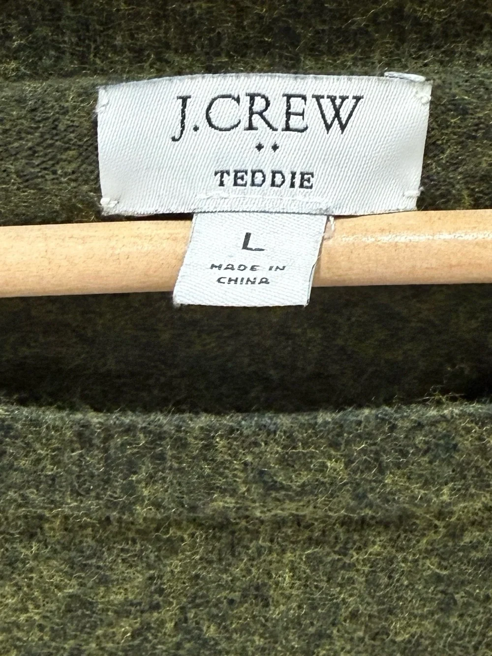 J.Crew Olive Green Crewneck Sweater L